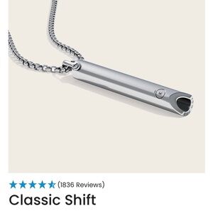 Komoso Sterling Silver Breathing Necklace